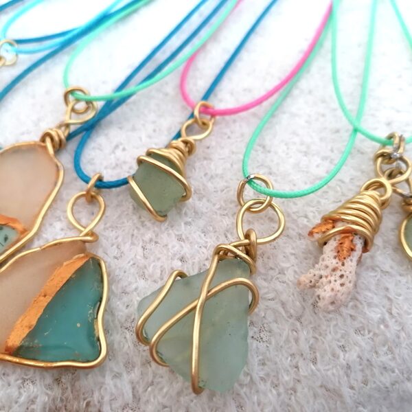 Sea Glass in their natural shape, as found at the beaches